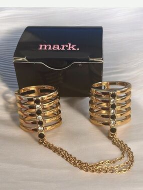Avon Mark. “Ring Me In Double Rings” New Old Stock